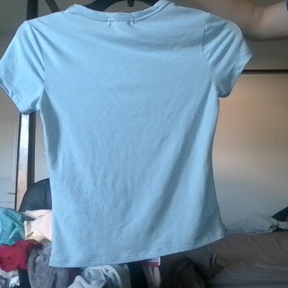 Baby Blue "Pilates" Stretchy Top - Picture 3 of 4